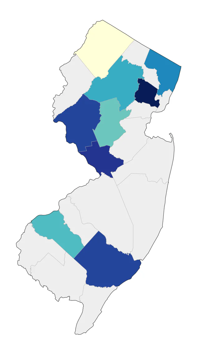 Cockatiel county map