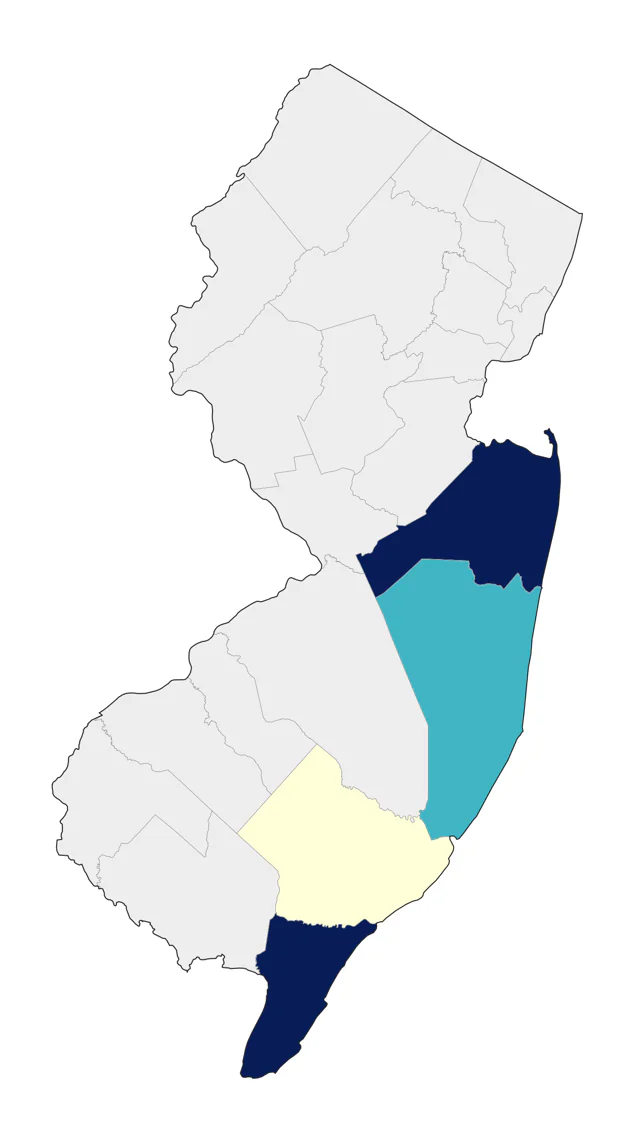 Common Murre county map