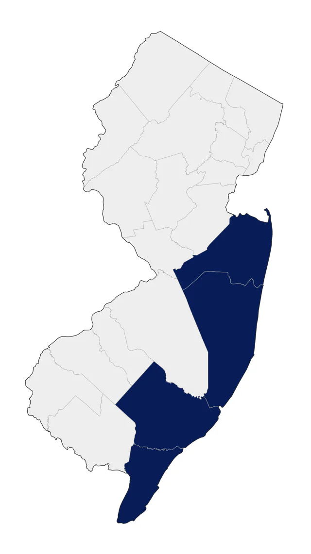 Cory's Shearwater county map