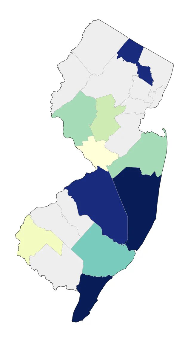 Crested Caracara county map
