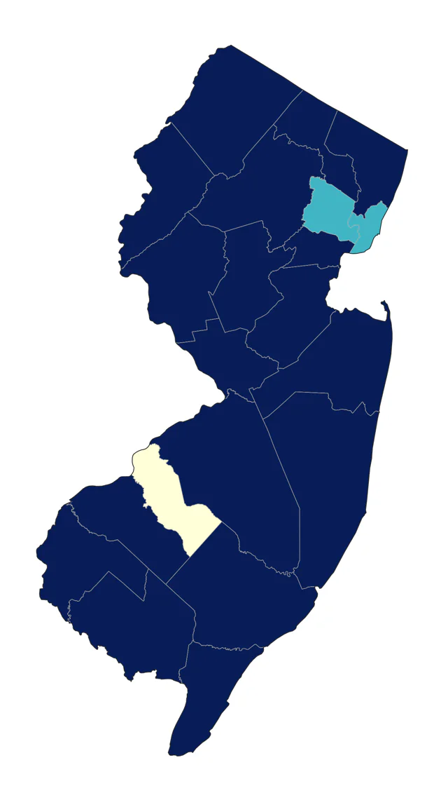 Eastern Meadowlark county map