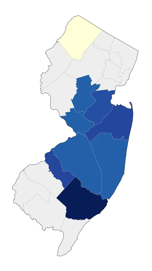 Egyptian Goose county map
