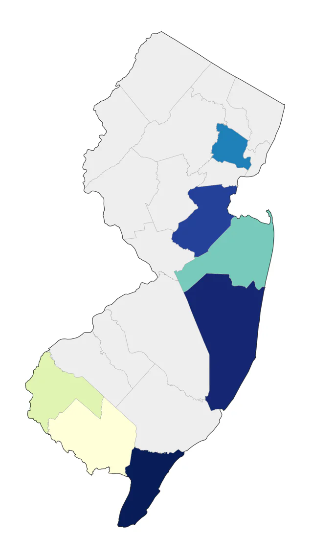 Eurasian Collared-Dove county map