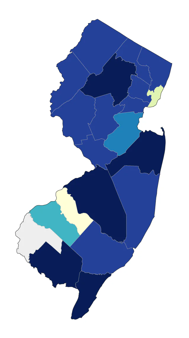Evening Grosbeak county map