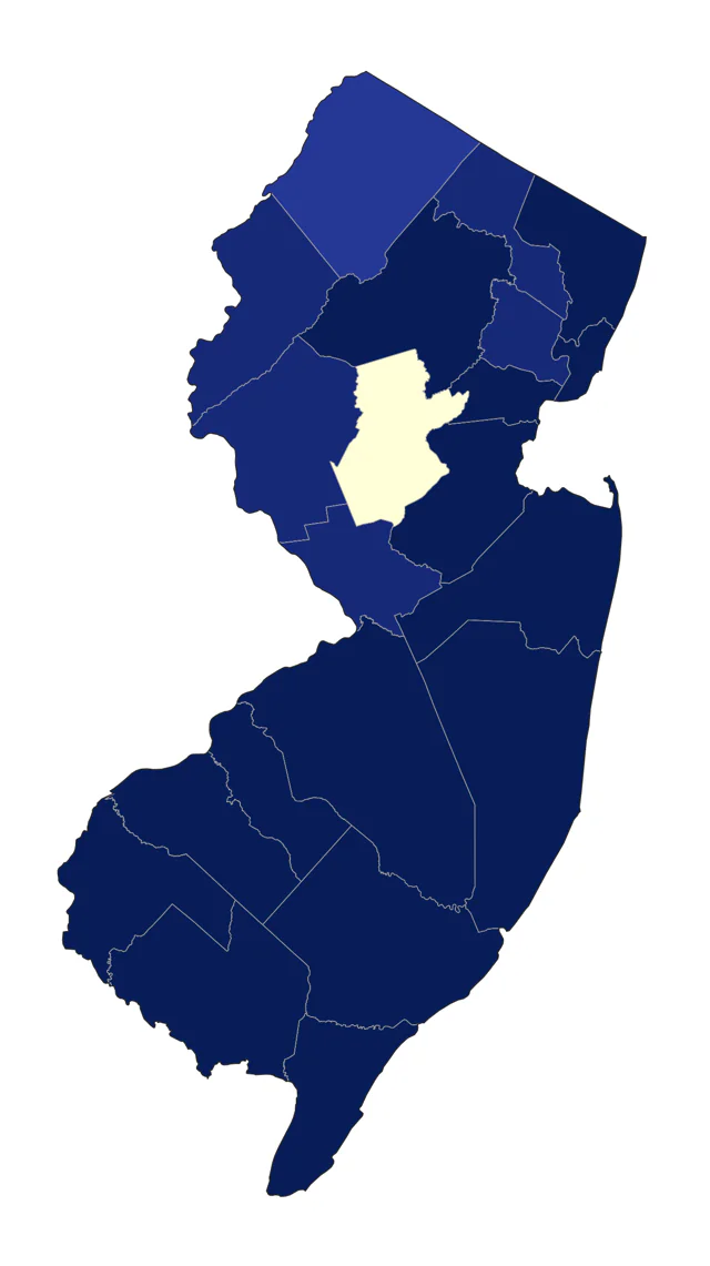 Forster's Tern county map