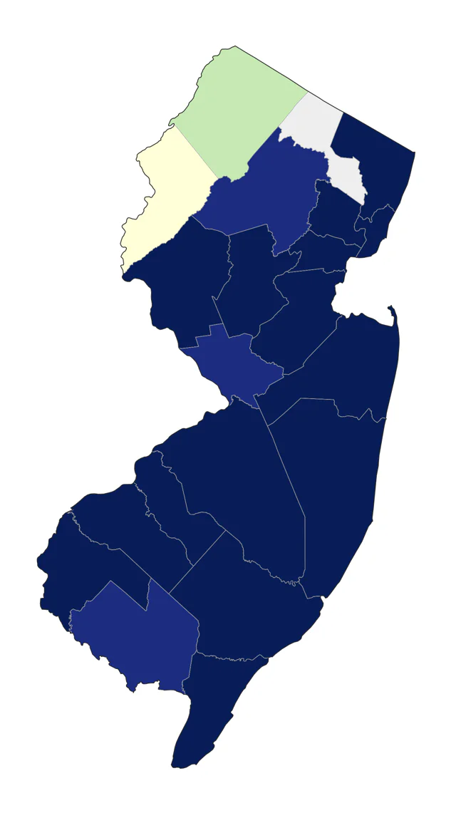 Great Cormorant county map