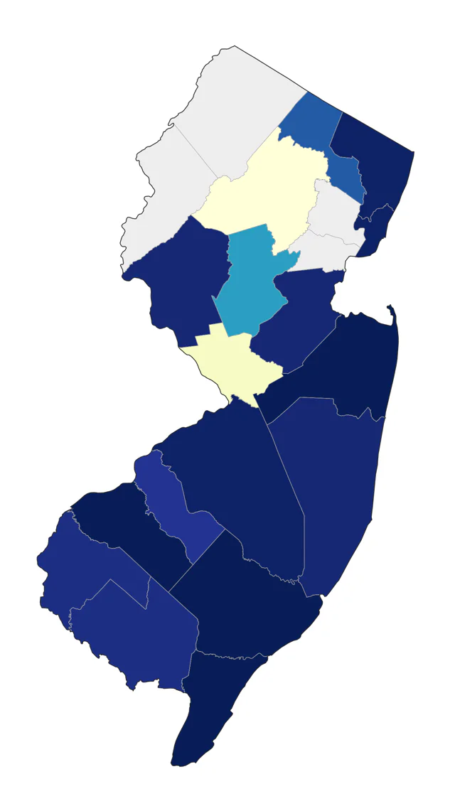 Hudsonian Godwit county map
