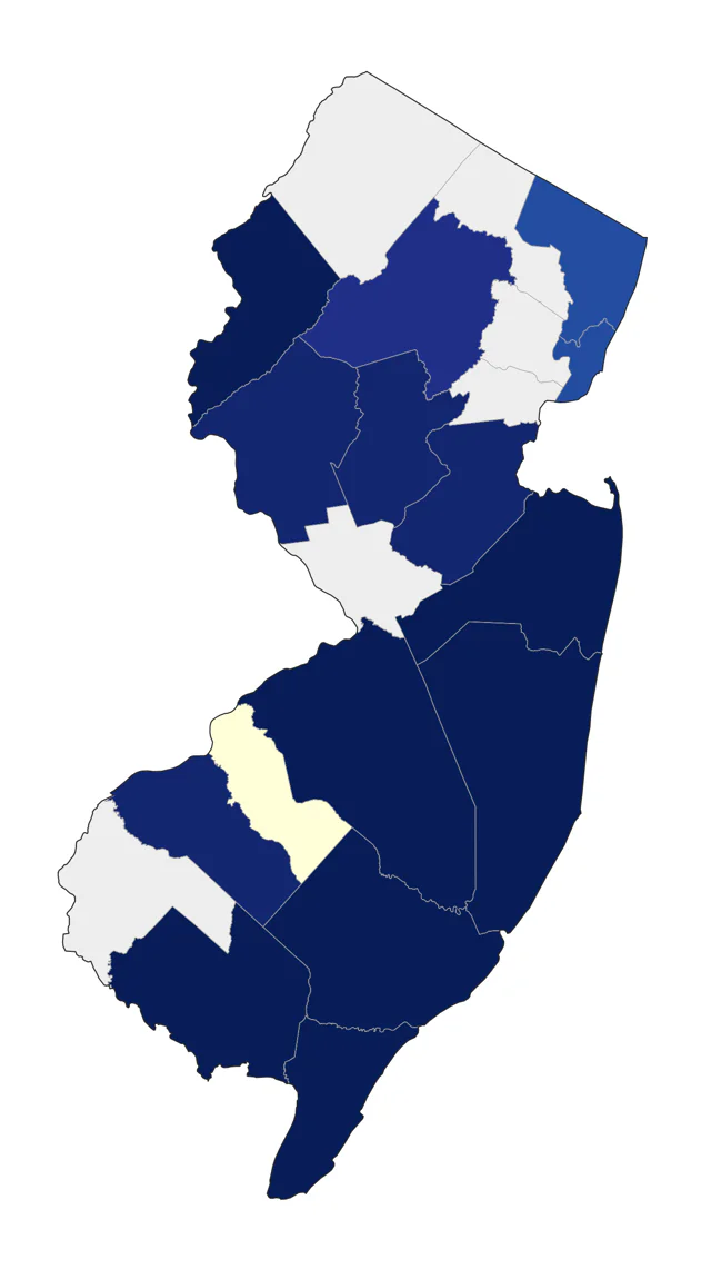Hudsonian Whimbrel county map