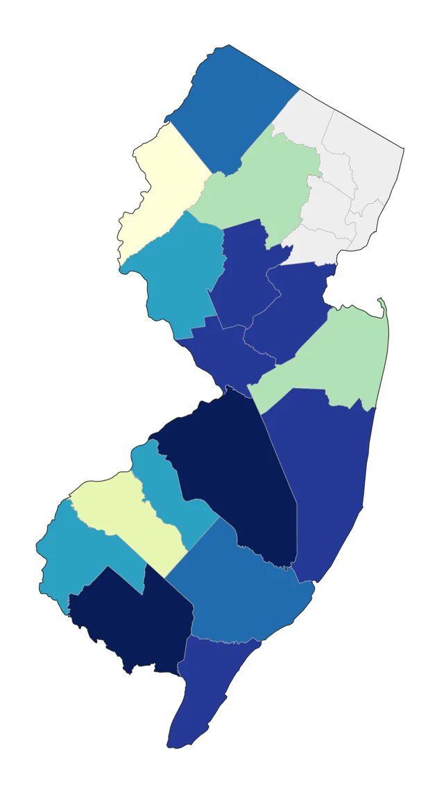 Indian Peafowl county map