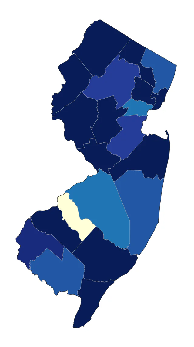 Kentucky Warbler county map