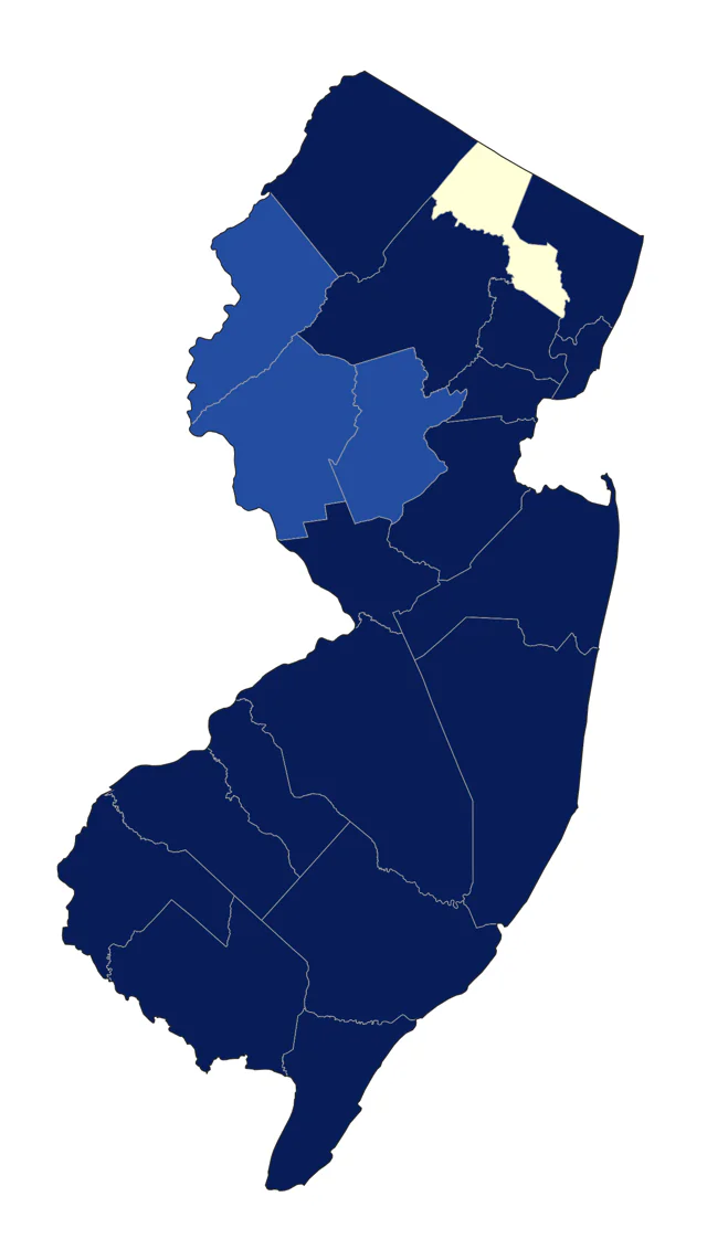 Laughing Gull county map