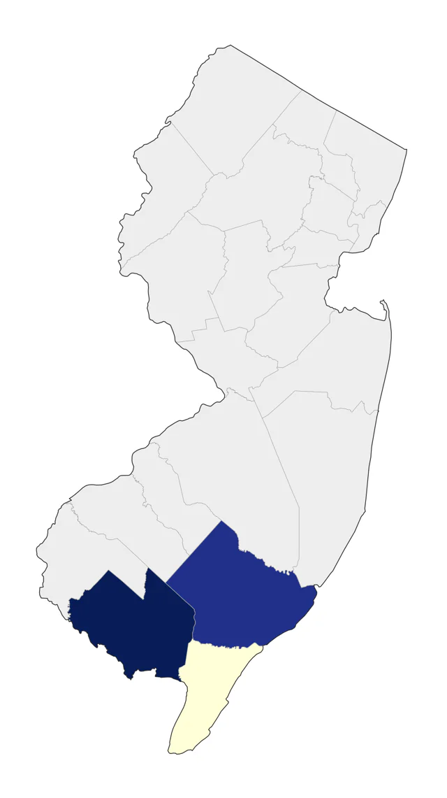 Little Stint county map