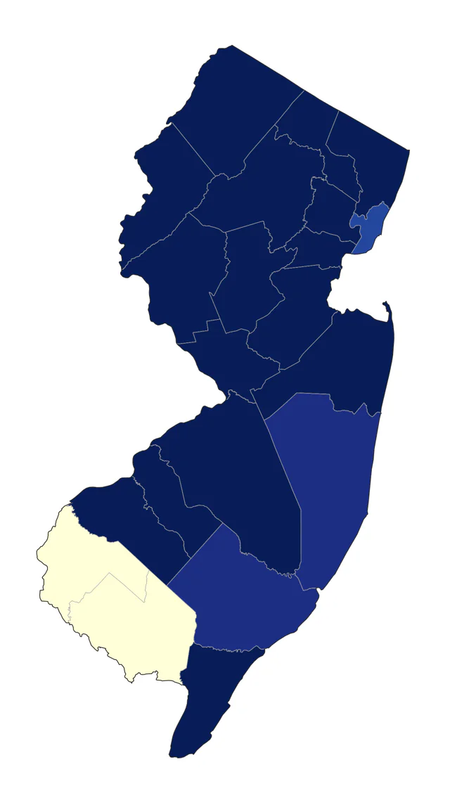 Mourning Warbler county map