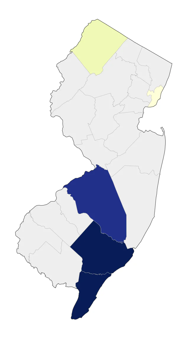Nanday Parakeet county map