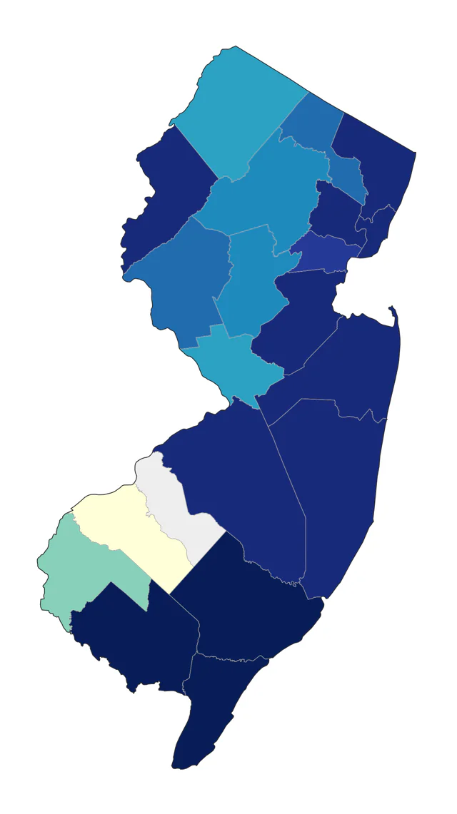 Nelson's Sparrow county map