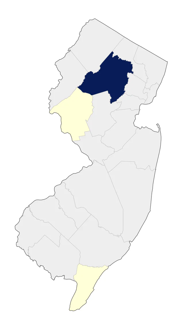 Neotropic Cormorant county map