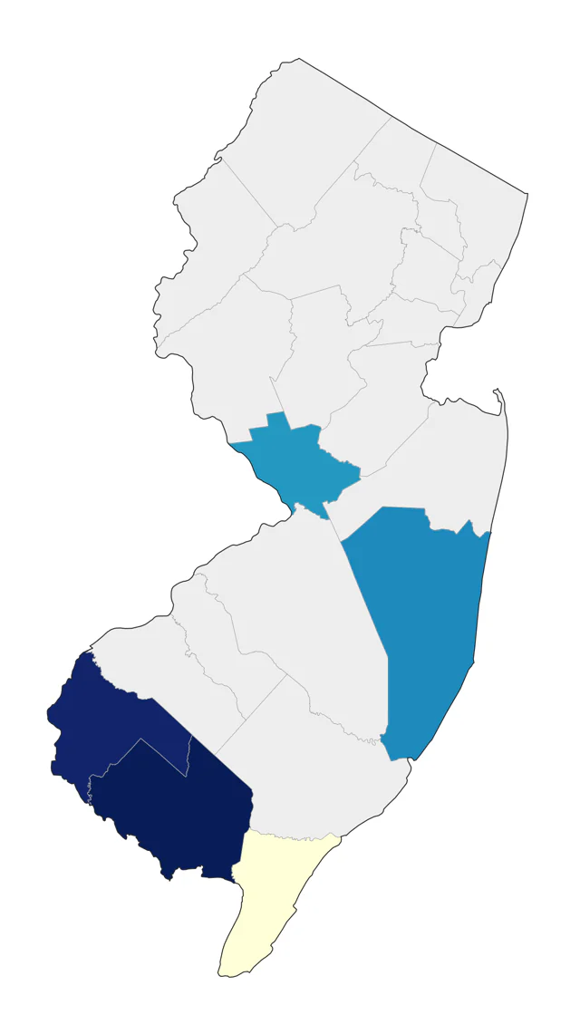 Northern Lapwing county map
