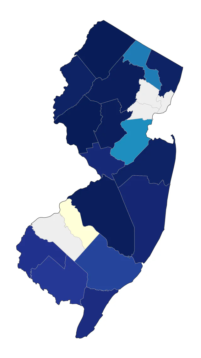 Northern Shrike county map