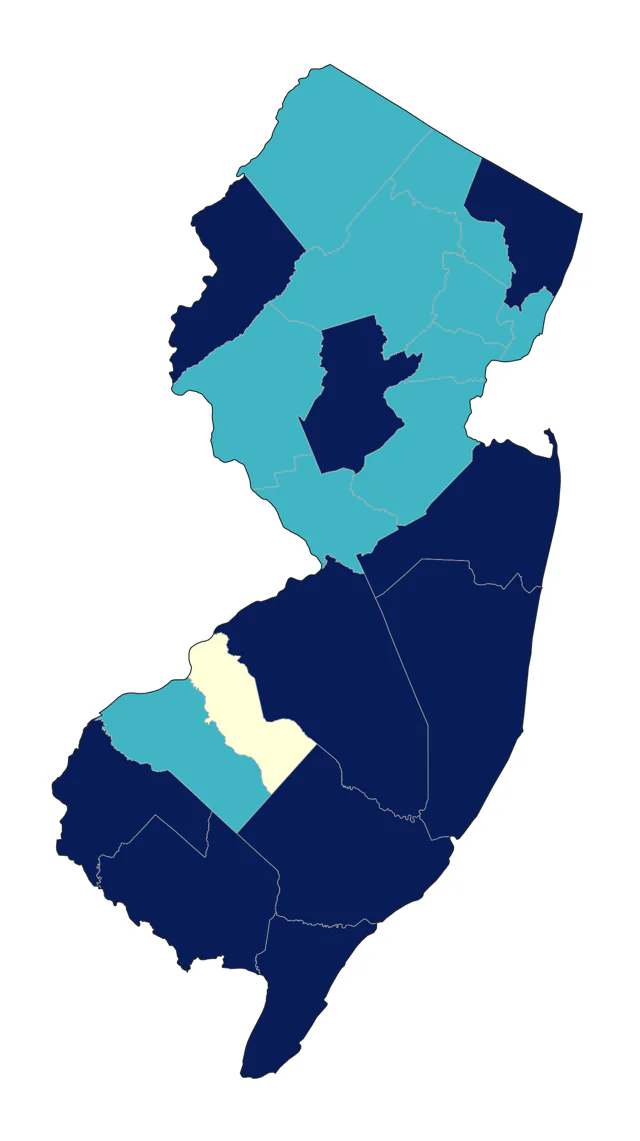 Pectoral Sandpiper county map
