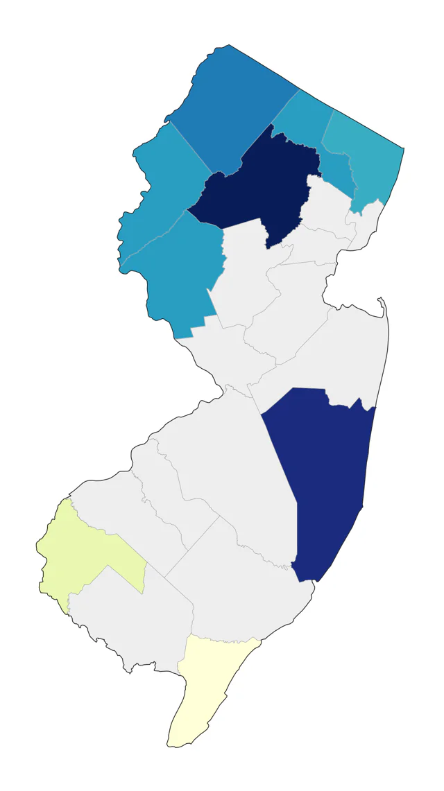 Pine Grosbeak county map