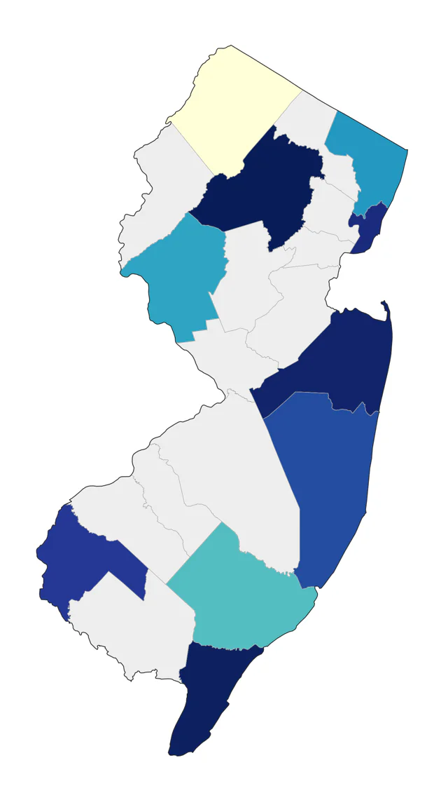 Purple Gallinule county map
