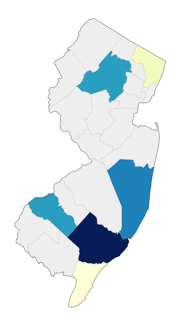 Red Junglefowl county map