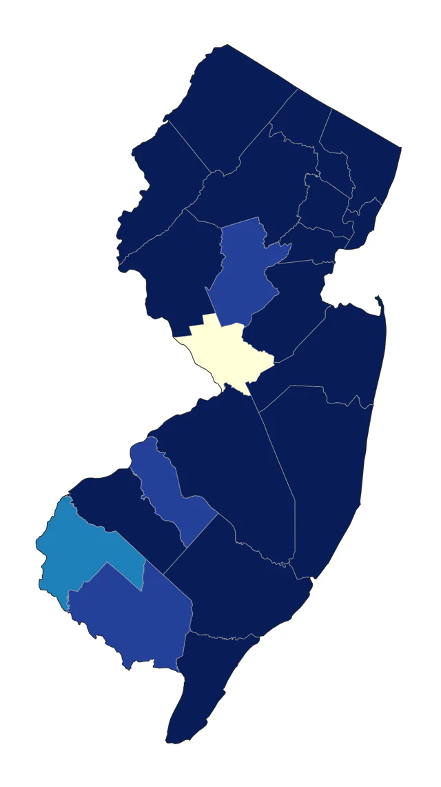Red-throated Loon county map