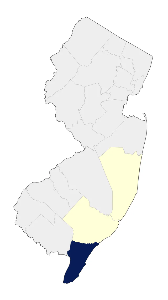 Reddish Egret county map