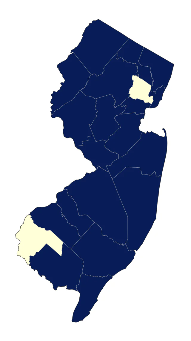 Redhead county map