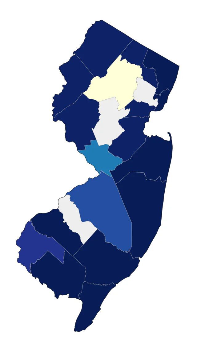 Ruddy Turnstone county map