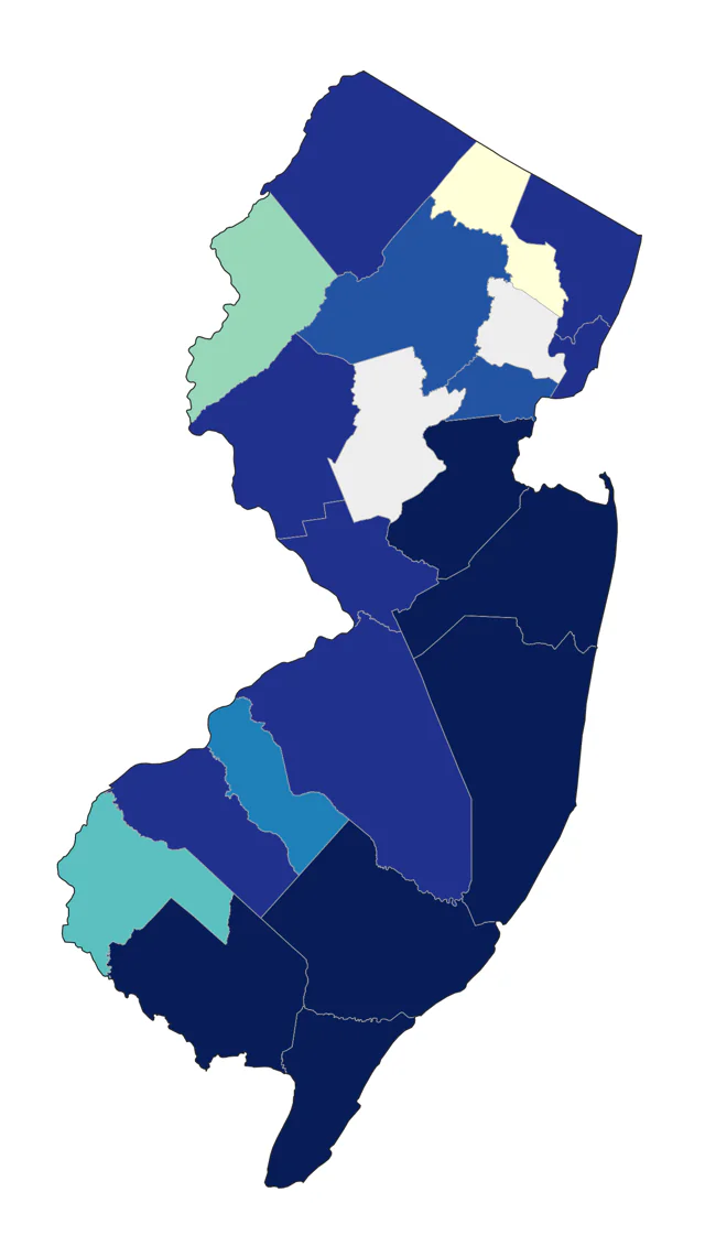 Sanderling county map