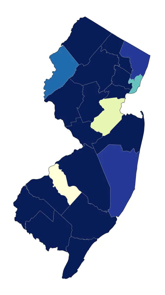 Sandhill Crane county map