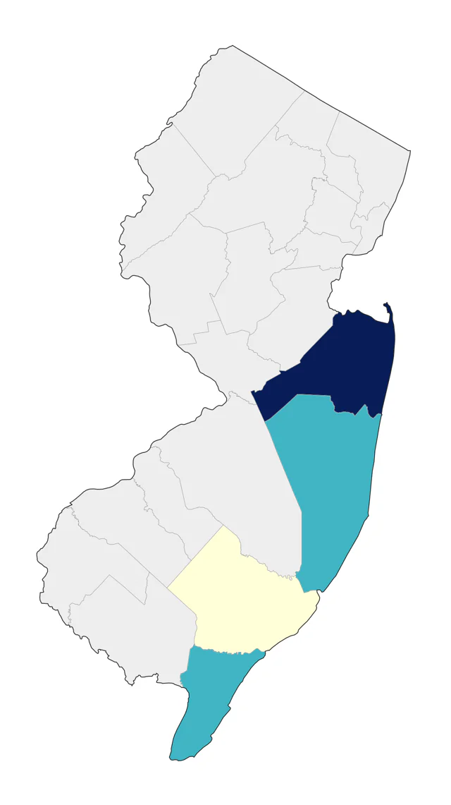 Scopoli's Shearwater county map