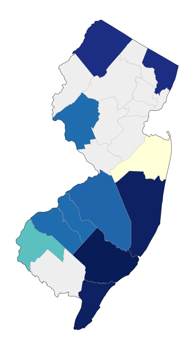 Sooty Tern county map