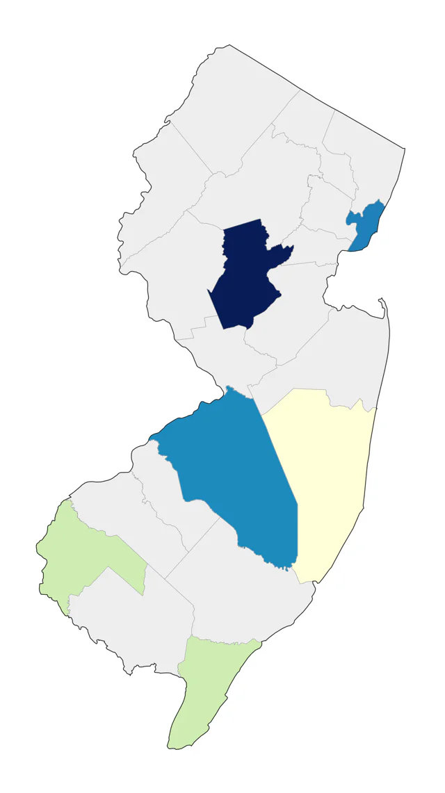 Spotted Towhee county map