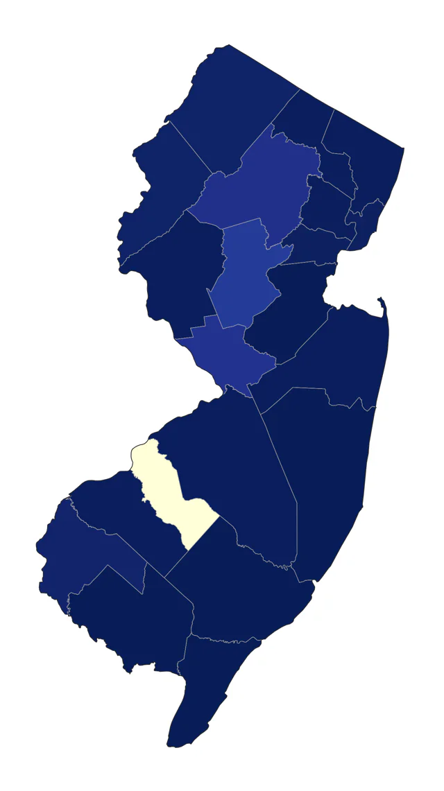 Stilt Sandpiper county map