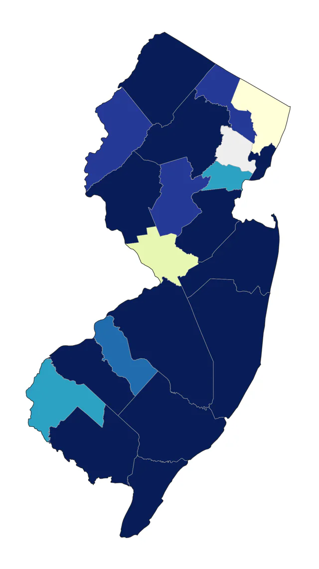 Surf Scoter county map