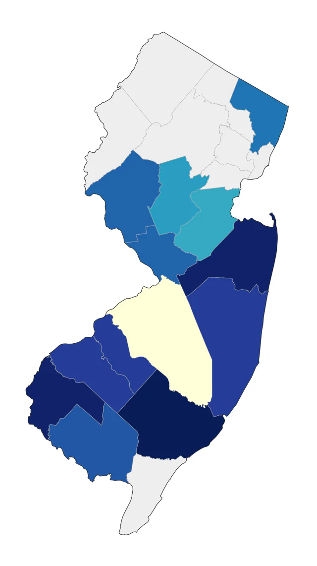 Swan Goose county map