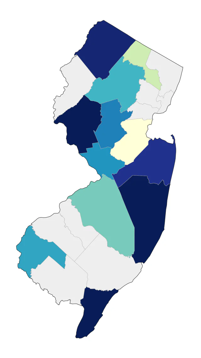 Trumpeter Swan county map