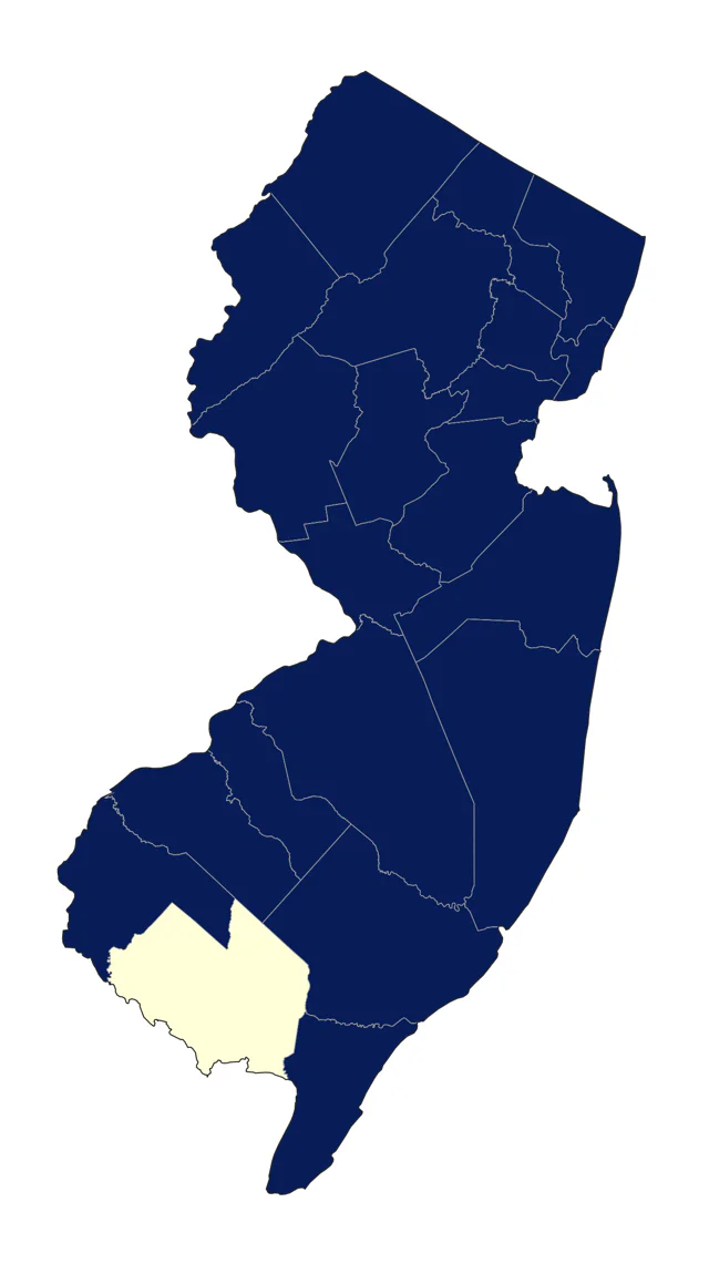 Veery county map