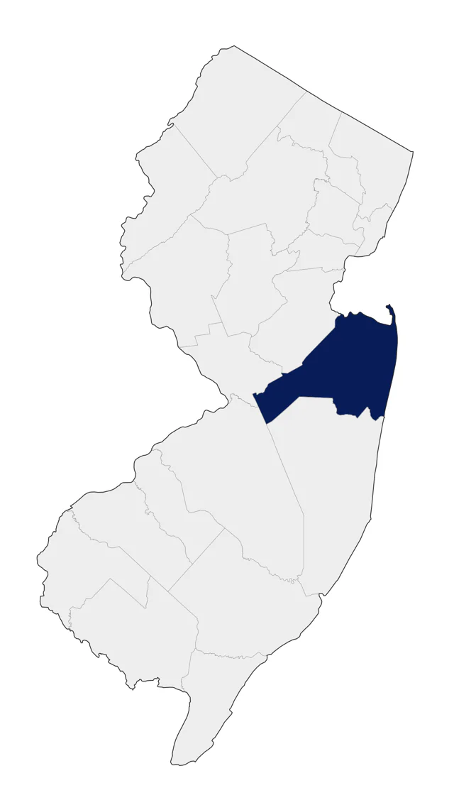 Vega Gull county map