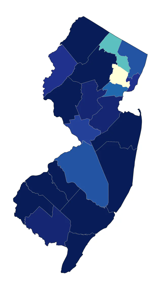 Western Cattle-Egret county map
