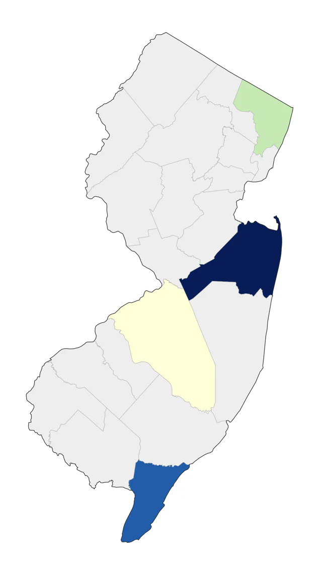 Western Flycatcher county map