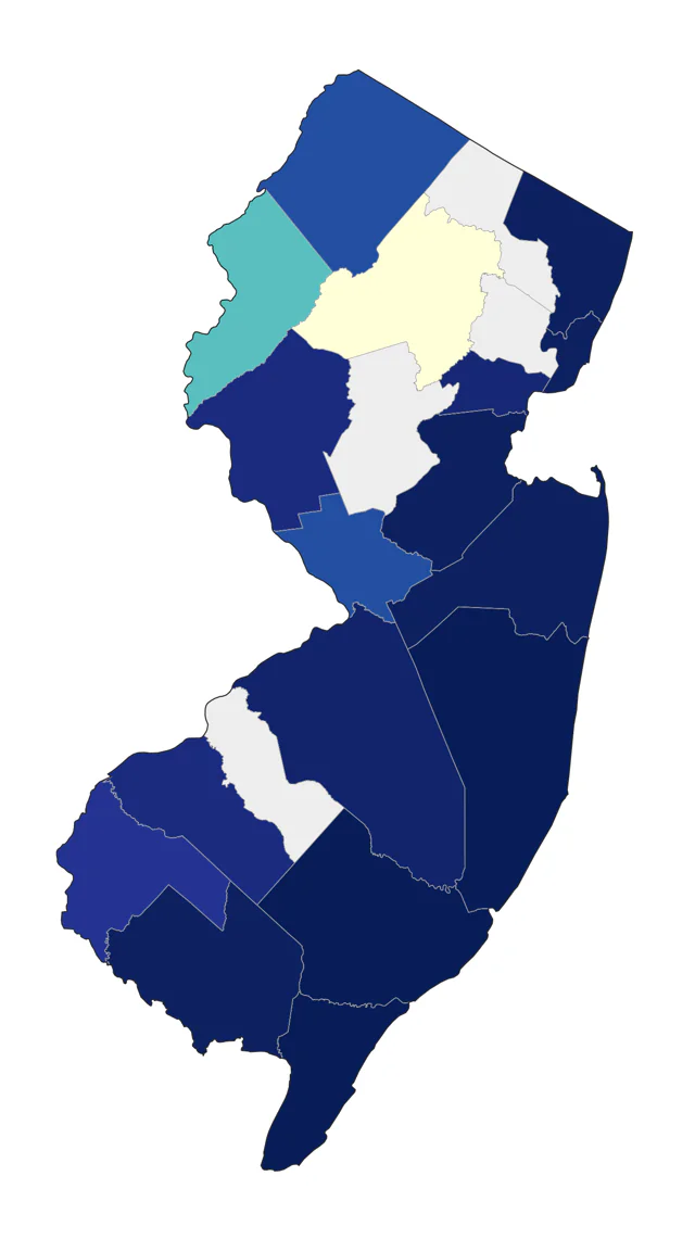 Western Sandpiper county map