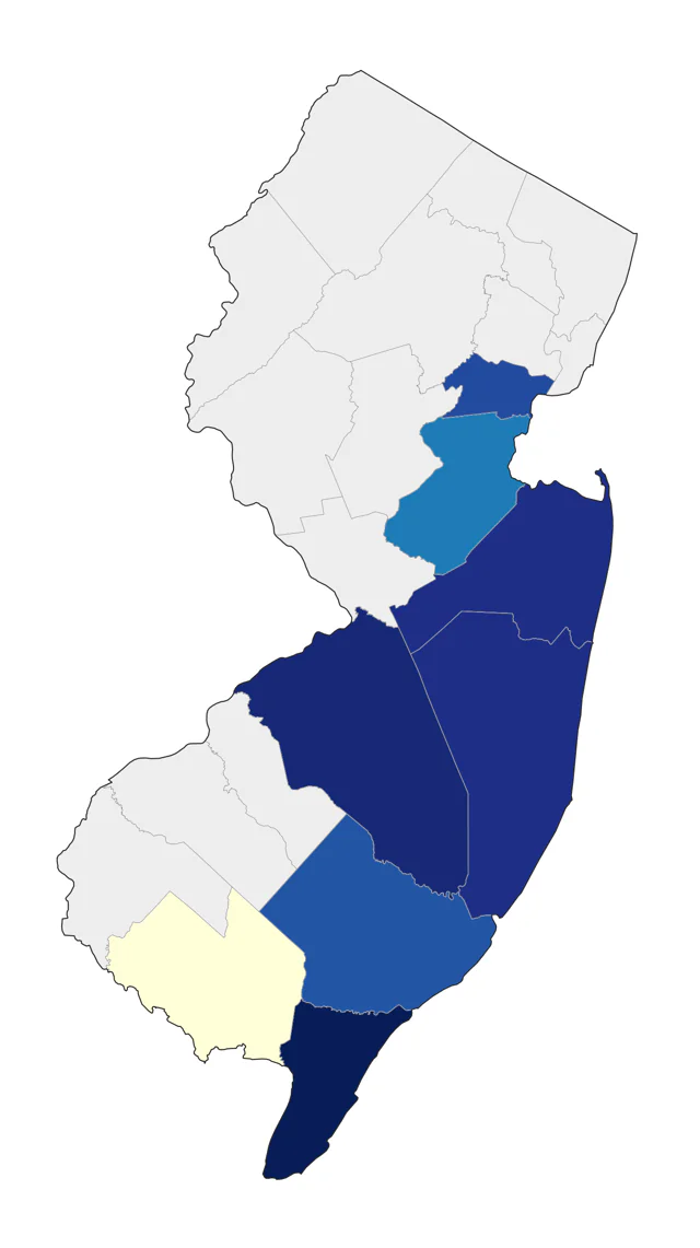 White-winged Dove county map