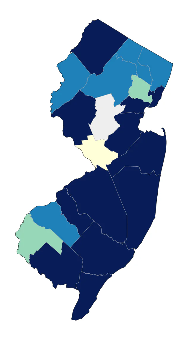 White-winged Scoter county map