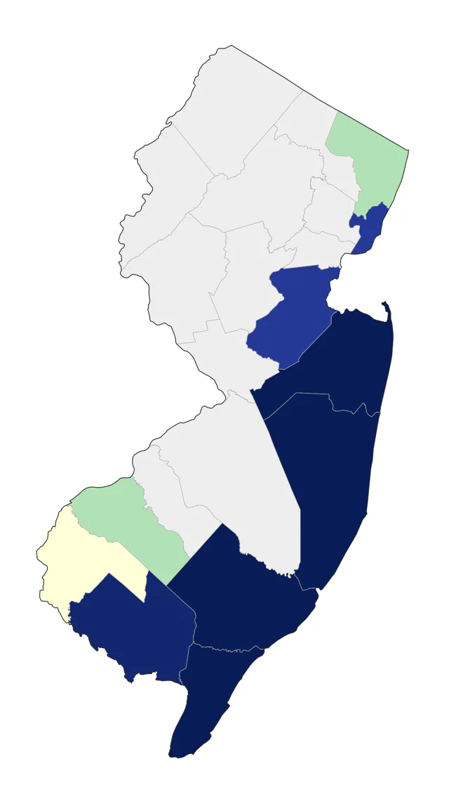 Wilson's Storm-Petrel county map