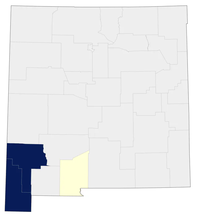 Abert's Towhee county map