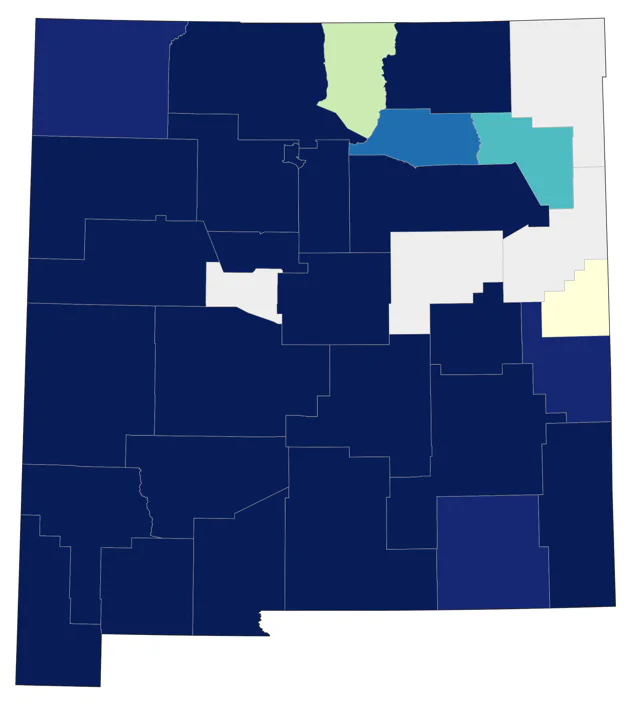 Acorn Woodpecker county map