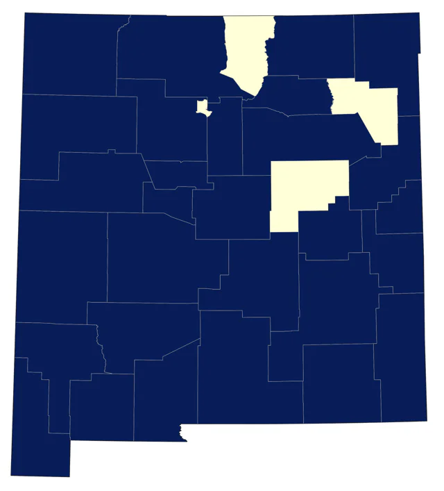 American Avocet county map